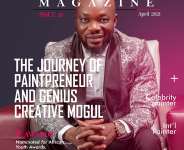 Celebrity painter Bright Yaw Hodzor graces Oasis Magazine latest edition