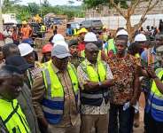Roads Minister inspects ongoing road projects in Ahafo Western North