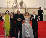 Members of the cast and production team of the film The Fast and the Furious at the 79th edition of the Cannes Film Festival in Cannes, southern France, on 13 May 2026. - AFP - THIBAUD MORITZ