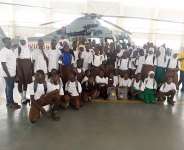 Learners at the Tamale Airport