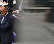 German Chancellor Friedrich Merz, on March 25, 2026, in the Bundestag in Berlin. -  John Macdougall, AFP