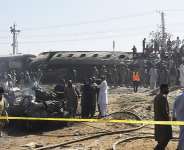 Rescue personnel work at the bomb site in southwestern Pakistan, on May 24, 2026. -  Banaras Khan, AFP