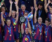 Pajor, Paralluelo star as Barcelona thrash Lyon to win Womens Champions League