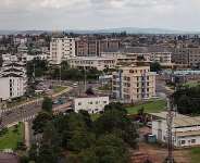 Aerial view of Kigali, capital of Rwanda