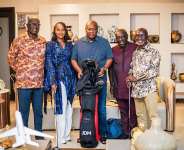 President John Mahama receives customized set of golf clubs ahead of 2026 Head of State Invitational Tournament