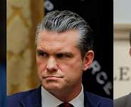 Donald Trump (45th and 47th U.S. President), Pete Hegseth (United States Secretary of War) and Timothy Naftali (American historian)