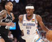 Getty ImagesImage caption: Oklahoma City are looking to win back-to-back NBA Championships