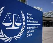 The International Criminal Court in The Hague, Netherlands, in June 2024. - Peter Dejong / AP