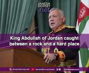 King Abdullah of Joran caught between a rock and a hard place