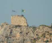 An Israeli flag and a Golani Brigade flag fly over the Beaufort Citadel in Lebanon, 31 May, 2026. -  REUTERS - Stringer