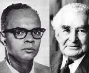 Eric Williams, First Prime Minister of Trinidad and Tobago, and Sir William Alexander Clarke Bustamante ONH GBE PC, First Prime Minister of Jamaica