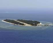 A file photo shows an aerial view of Taiwans Taiping island, also known as Itu Aba, in the Spratly archipelago taken on March 23, 2016. -  Taiwans Ministry of Defense via AP