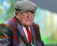 British painter David Hockney poses at the Orangerie museum in Paris on October 7, 2021. -  Thomas Coex, AFP