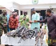 NAIMOS hands over 141 seized firearms, nearly 2,000 rounds of ammunition for destruction