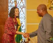 President Mahama bids farewell to UK envoy