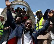 A man disembarks from a government-chartered flight repatriating Nigerian citizens fleeing xenophobic attacks in South Africa, in Lagos on 11 June 2026. -  Reuters/Sodiq Adelakun