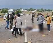 Rescue team at the accident scene