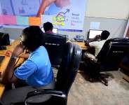 Health professionals at the AGOO SHE+ Helpline call centre