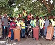 Ing. Dr Mrs. Patricia Asantewaa-Tannor, staff and students of HTU in a group photograph during the World Environmental Day Celebration