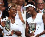 Getty ImagesImage caption: Serena and Venus Williams have won the Wimbledon womens doubles title six times
