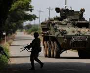 Soldiers patrol a road in Jamundi, Colombia, May 20, 2026 -  Santiago Saldarriaga, AP
