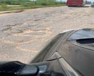 Portion of the road at after Satellite Junction to Nsawam