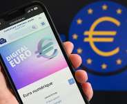 A European Central Bank web page about the digital euro displayed on a smartphone, Brussels, 10 February. - AFP - NICOLAS TUCAT