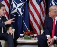 US President Donald Trump meets with NATO Secretary General Mark Rutte on the sidelines of the Davos Forum in Switzerland, on January 21, 2026. -  Evan Vucci, AP file photo