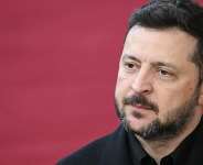 Ukrainian President Volodymyr Zelensky will skip a major conference on rebuilding Ukraine in Poland this week as a dispute over the legacy of the Second World War strains ties between Kyiv and Warsaw. - AFP - NICOLAS TUCAT
