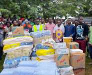 Modish Royal Montessori donates relief items to Samreboi flood victims