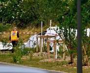 A Pilatus light aircraft crashed into a residential area in Tomblaine, on the outskirts of Nancy on Sunday 28 June 2026, killing eleven people -  Jean-Christophe Verhaegen/AFP