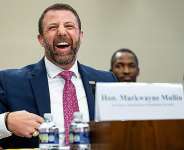 Getty ImagesImage caption: Markwayne Mullin was approved as Kristi Noems successor in March