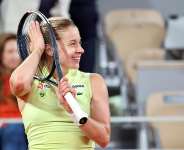 Qualifier Maja Chwalinska from Poland advanced to her first final on the international tour after beating the 22nd seed Diana Shnaider in the semi-final at the 2026 French Open. - Pierre RENE-WORMS