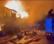 GNFS contain major fire at Accra water works, 32 Police barracks rooms destroyed
