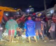 One dead, two children trapped after three storey building collapse at Adenta