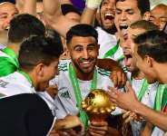 Riyad Mahrez captained the Algeria side to the 2019 Africa Cup of Nations title. - AFP - GIUSEPPE CACACE