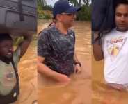 How guests wade through floodwaters after Longji Hotel submerges in Tarkwa