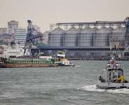 Romanias Constata port handles scores of cargo ships every day. -  Daniel Milhailescu, AFP