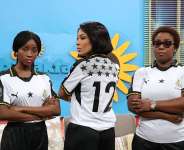 Social Media Goes “Gaga” Over TV Africa Morning Show Hosts Snap Of Number 12 Black Stars Jersey