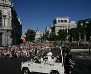 Organisers said there were more than 1.2 million people attending in the square and the surrounding area -  Stefano RELLANDINI / AFP