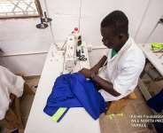 An apprentice receiving skills upgrade at Dabokpa Technical Institute in Tamale, Northern Region