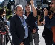 Former president of the the European Football Association (Uefa), Michel Platini, at the Swiss Federal Criminal Court in Bellinzona, Switzerland, 8 July 2022. - AP - Alessandro Crinari