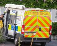 Police outside the house of former MP Ann Widdecombe, in Haytor, England, Friday July 10, 2026, after she was found dead in her home on Thursday with serious injuries. -  Matt Keeble, PA via AP
