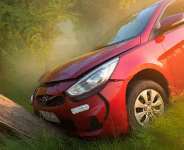 Firefighters rescue driver after vehicle crashes into ECG pole atAnfoega-Adame Newtown