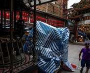 Bavis strong-wind radius of 380 kilometres will make it the largest typhoon to hit Taiwan in more than 30 years. -  I-Hwa Cheng, AFP