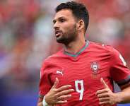Getty ImagesImage caption: Goncalo Ramos scored a hat-trick for Portugal against Switzerland at the 2022 World Cup and has 10 international goals