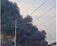 Massive fire engulfs alcohol warehouse at Tema Community 26