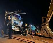 GNFS rescues trapped victim inKpetoe-Sarakoperoad collision