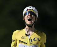 Tadej Pogacar claimed his 24th stage victory at the Tour de France and his third this year. -  Jeff Pachoud, AFP