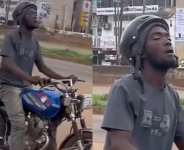 Suspected drug-impaired motorbike rider found motionless in middle of road